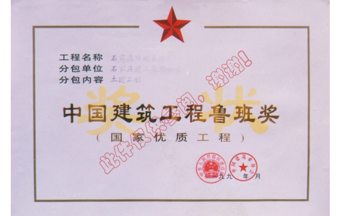 魯班獎地表水廠